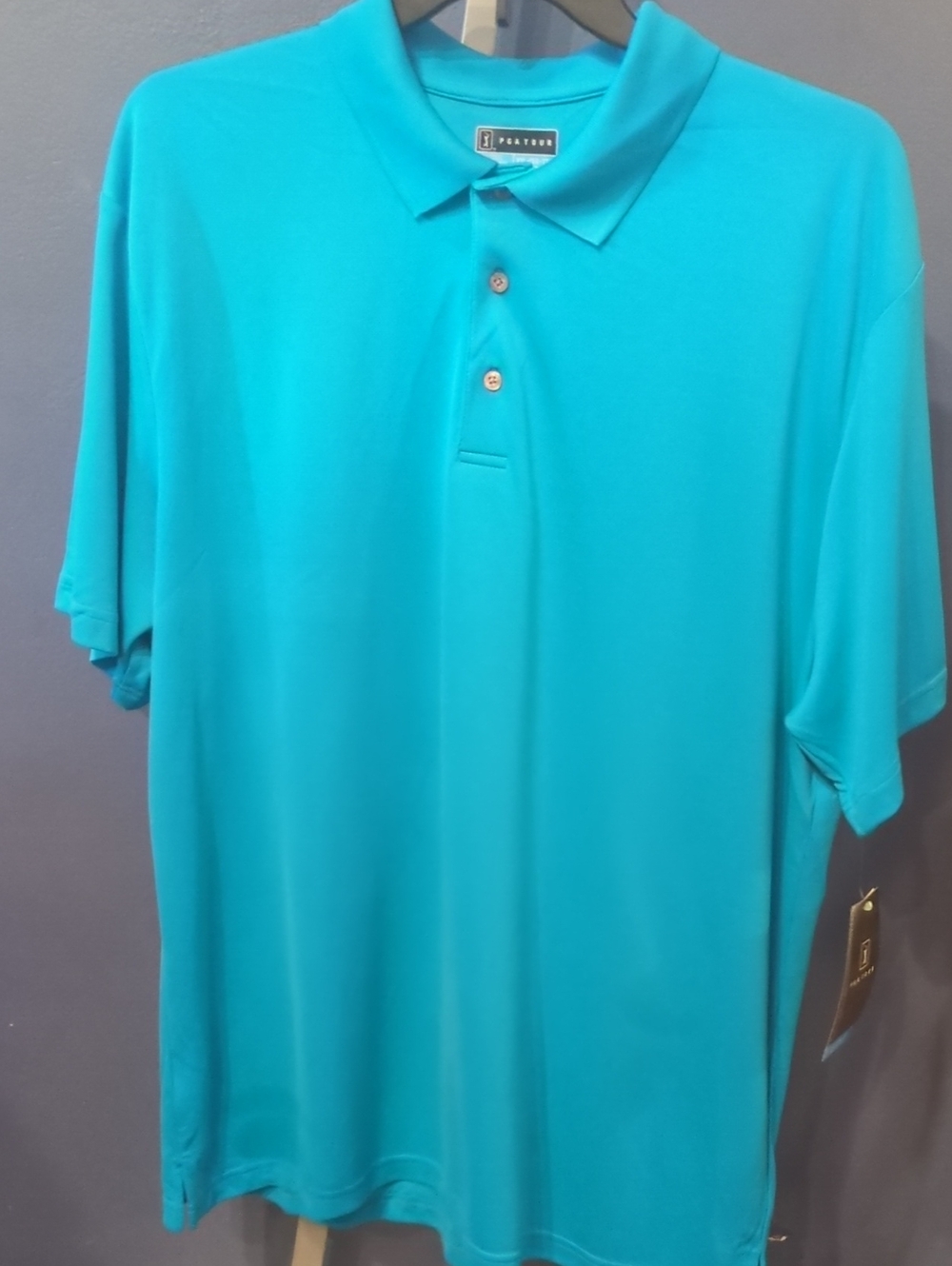 Men's XXL PGA Tour Air Flux Golf Polo Air & Sun Protection Hawaiian Ocean